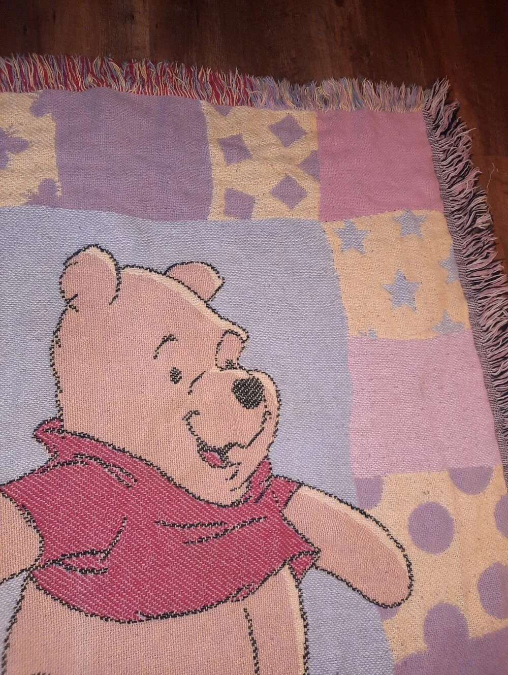 90s Winnie the Pooh Tapestry Blanket